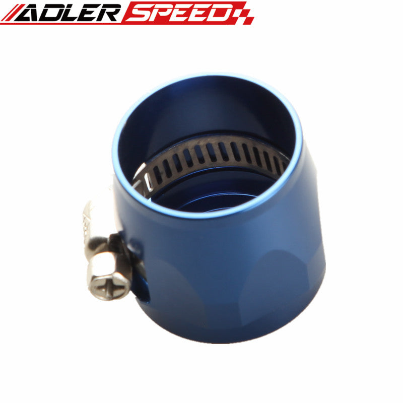 12AN AN-12 AN12 Fuel Hose Clamp Finisher HEX Finishers Red/Black/Blue