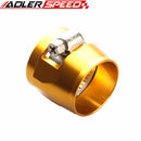 14AN 14AN AN-14 HEX Finishers Fuel Hose Clamp Aluminum Red /Blue/Black/Silver/Golden