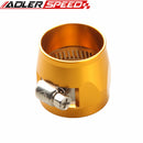 14AN 14AN AN-14 HEX Finishers Fuel Hose Clamp Aluminum Red /Blue/Black/Silver/Golden