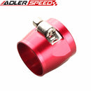 10AN AN-10 AN10 Fuel Hose Clamp Finisher HEX Finishers Red / Blue/ Black/Silver