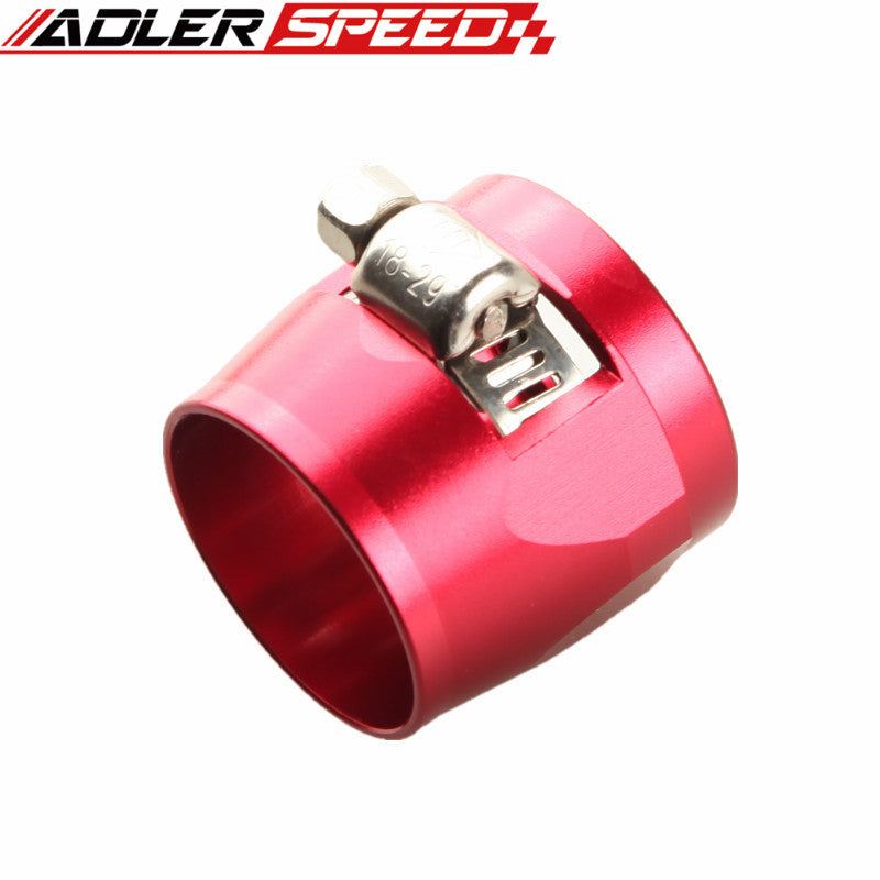10AN AN-10 AN10 Fuel Hose Clamp Finisher HEX Finishers Red / Blue/ Black/Silver