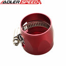 20AN 20AN AN-20 HEX Finishers Fuel Hose Clamp Aluminum Red /Blue / Black