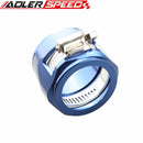 24AN 24AN AN-24 HEX Finishers Fuel Hose Clamp Aluminum Red/ Blue / Black