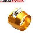28AN 28AN AN-28 HEX Finishers Fuel Hose Clamp Aluminum Red/Blue/Silver/Black/Golden