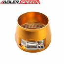 28AN 28AN AN-28 HEX Finishers Fuel Hose Clamp Aluminum Red/Blue/Silver/Black/Golden