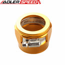 28AN 28AN AN-28 HEX Finishers Fuel Hose Clamp Aluminum Red/Blue/Silver/Black/Golden