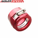 28AN 28AN AN-28 HEX Finishers Fuel Hose Clamp Aluminum Red/Blue/Silver/Black/Golden