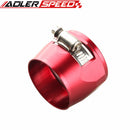 28AN 28AN AN-28 HEX Finishers Fuel Hose Clamp Aluminum Red/Blue/Silver/Black/Golden