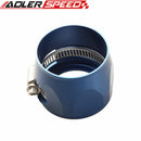 28AN 28AN AN-28 HEX Finishers Fuel Hose Clamp Aluminum Red/Blue/Silver/Black/Golden