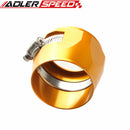 32AN 32AN AN-32 HEX Finishers Fuel Hose Clamp Aluminum Red /Black/Blue/Silver/Golden