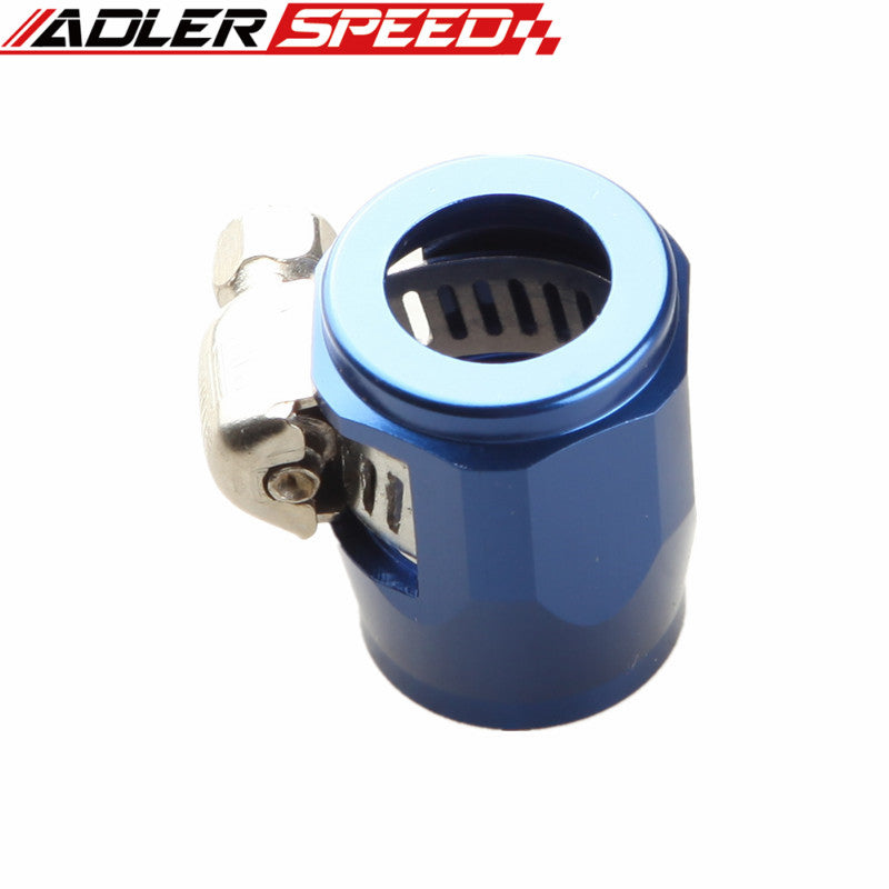 4AN AN-4 AN4 Fuel Hose Clamp Finisher HEX Finishers Black /Blue /Red