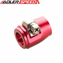 -5AN 5AN AN5 HEX Finishers Fuel Hose Clamp Aluminum Red