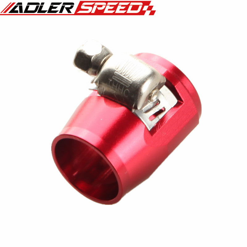 AN8 Hex Hose Finisher Flexible Pipe Clamp w/Screw Band Adapter Fitting AN8 Hex Hose Finisher Flexible Pipe Clamp w/Screw Band Adapter Fitting