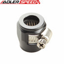 8AN AN-8 AN8 Blue Fuel Hose Clamp Finisher HEX Finishers Black/ Blue/ Red