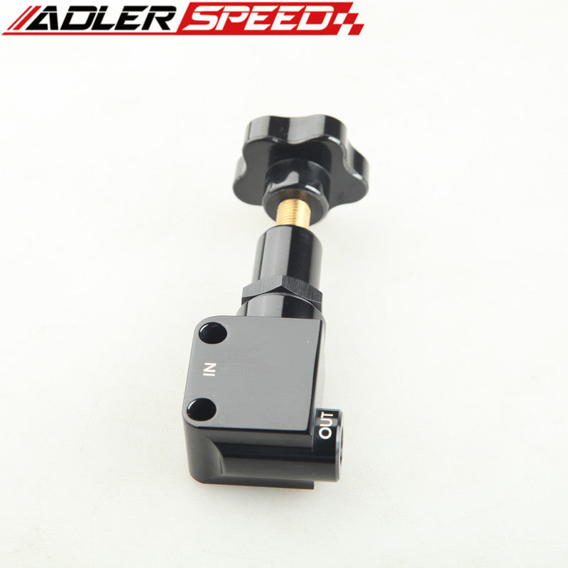 ADLER SPEED Billet Aluminum Adjustable Brake Proportioning Valve Black
