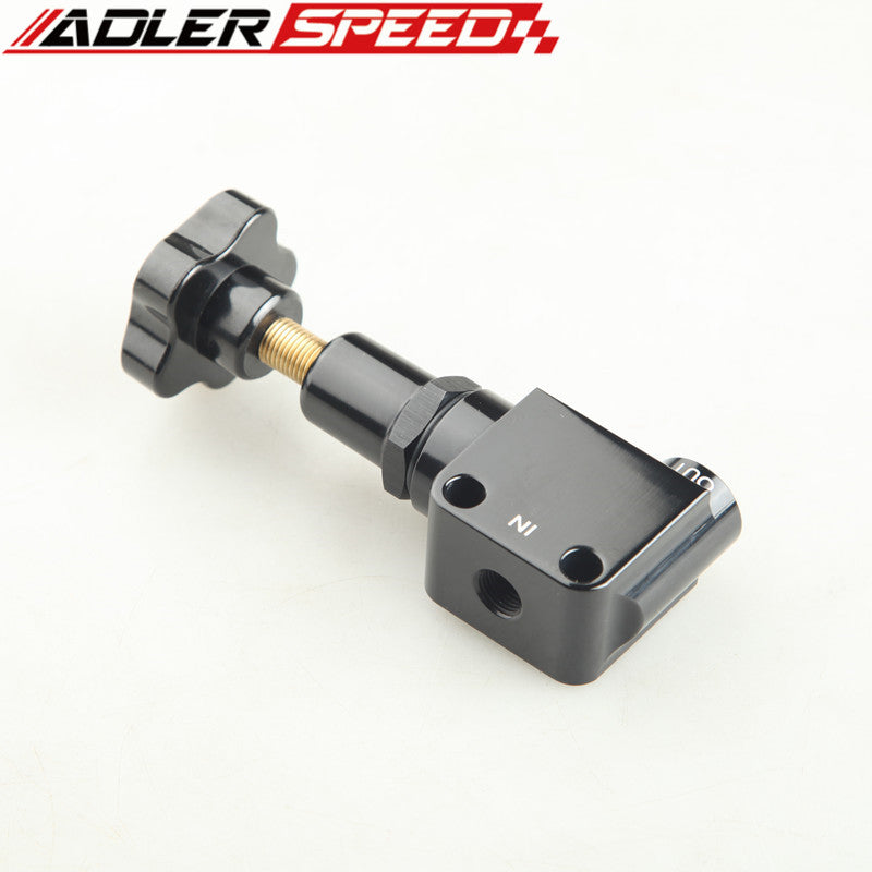 ADLER SPEED Billet Aluminum Adjustable Brake Proportioning Valve Black