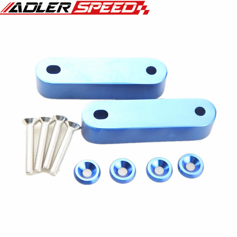 Hood Spacer Risers Set Kit For 90-01 Acura Integra Honda Civic CRX Black/Red/Blue/Neo