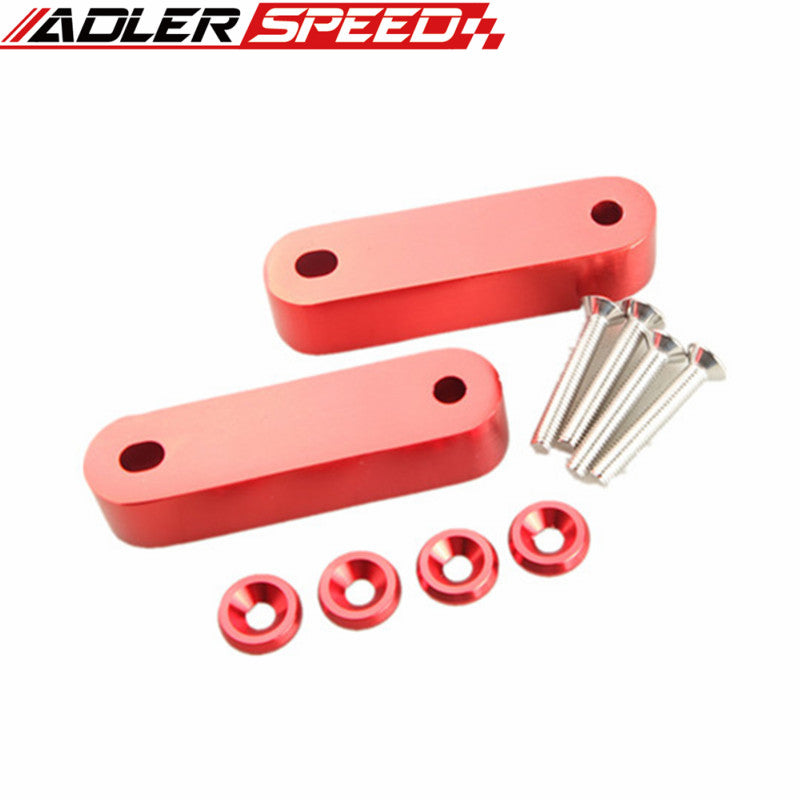 Hood Spacer Risers Set Kit For 90-01 Acura Integra Honda Civic CRX Black/Red/Blue/Neo