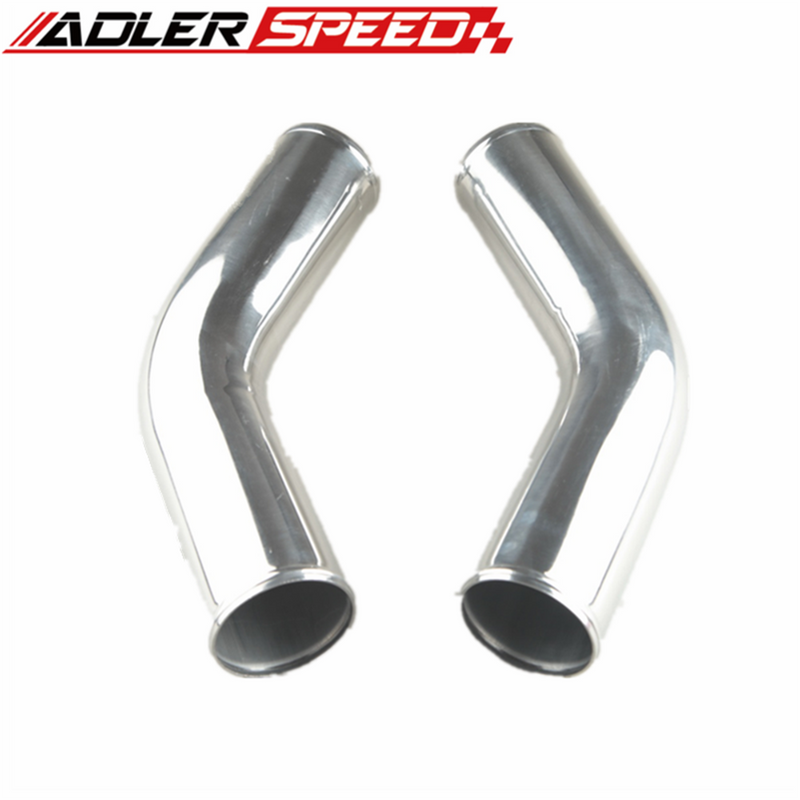 US SHIP 3.5" Inch Universal Aluminum Turbo Intercooler Piping Kit Pipes Clamp Coupler