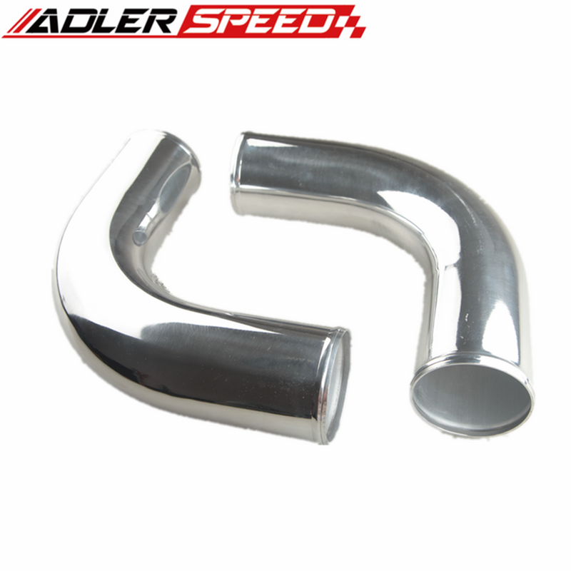 US SHIP 3.5" Inch Universal Aluminum Turbo Intercooler Piping Kit Pipes Clamp Coupler