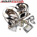 US SHIP For Honda B-Series B18 B16 Ram Horn Manifold Stainless Steel T3 Flange