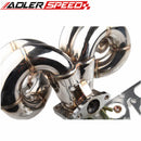 US SHIP For Honda B-Series B18 B16 Ram Horn Manifold Stainless Steel T3 Flange