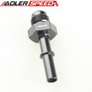 Black/Silver Quick Connect AN-6 To 5/16" ,AN-6 To 3/8" ,AN-8 To 3/8" Male Fuel Line Rail Adapter