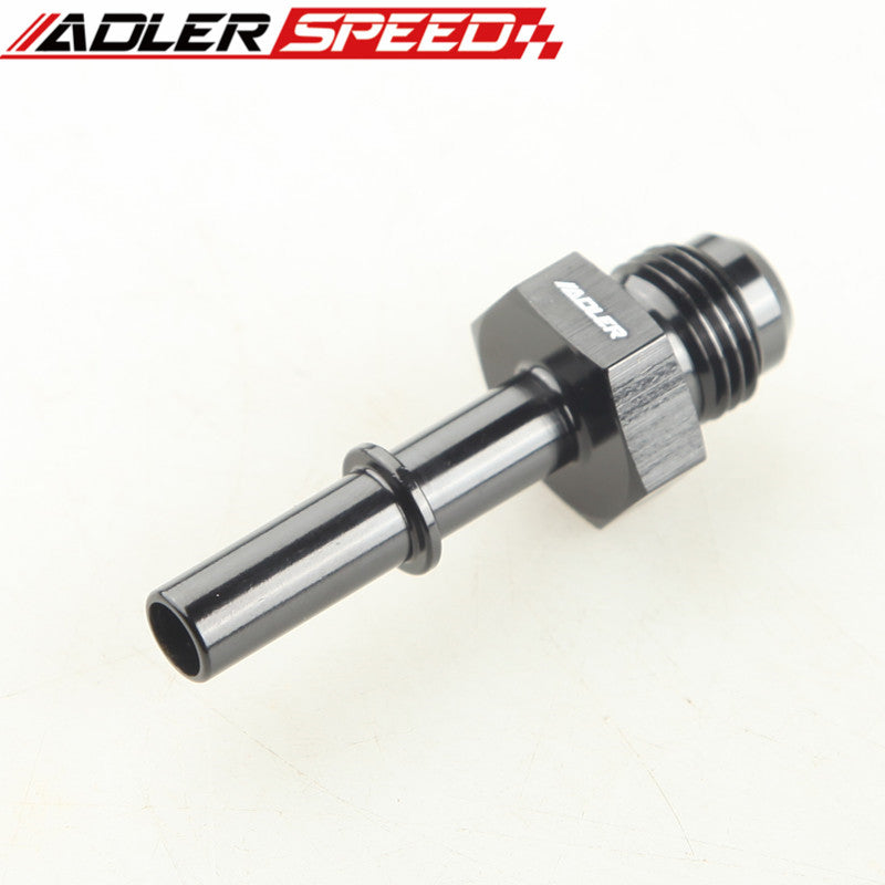 Black/Silver Quick Connect AN-6 To 5/16" ,AN-6 To 3/8" ,AN-8 To 3/8" Male Fuel Line Rail Adapter