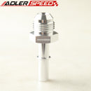 Black/Silver Quick Connect AN-6 To 5/16" ,AN-6 To 3/8" ,AN-8 To 3/8" Male Fuel Line Rail Adapter