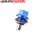 BLUE M14 X 1.5" ENGINE MAGNETIC OIL PAN DRAIN PLUG BOLT KIT WITH CRUSH WASHER