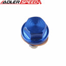 BLUE M14 X 1.5" ENGINE MAGNETIC OIL PAN DRAIN PLUG BOLT KIT WITH CRUSH WASHER