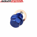 BLUE M14 X 1.5" ENGINE MAGNETIC OIL PAN DRAIN PLUG BOLT KIT WITH CRUSH WASHER