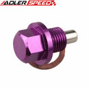 FIT FOR NISSNA TOYOTA MAGNETIC OIL PAN DRAIN PLUG BOLT KIT WITH CRUSH WASHER