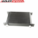 ADLERSPEED Universal 25 Row AN10 AN-10 Engine Transmission Oil Cooler Black