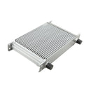 Universal 25 Row AN10 -10AN AN 10 Engine Transmission Oil Cooler Silver