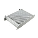 Universal 25 Row AN10 -10AN AN 10 Engine Transmission Oil Cooler Silver