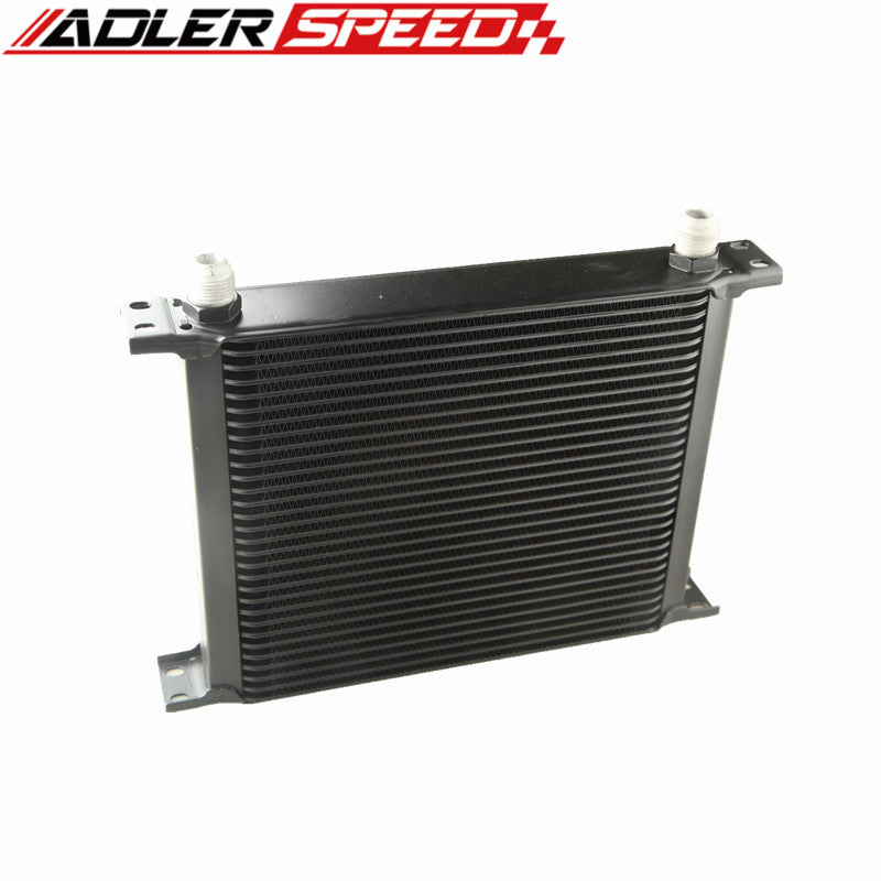 ADLERSPEED Universal 30 Row 10AN AN-10 AN10 Engine Transmission Oil Cooler Black