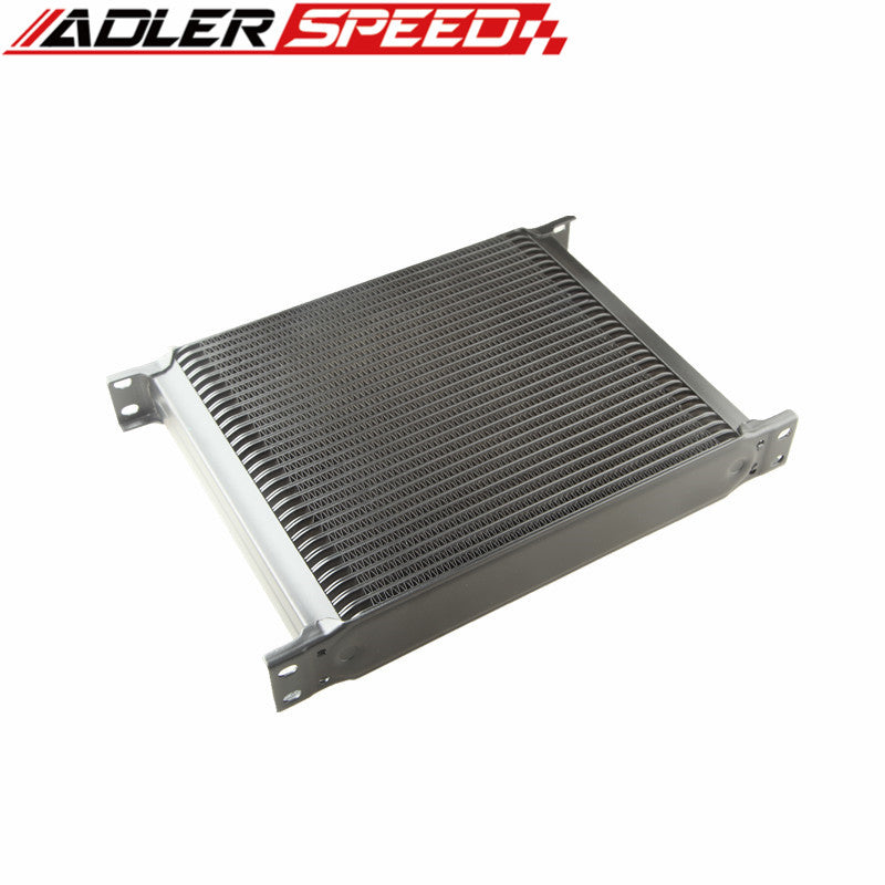 ADLERSPEED Universal 30 Row 10AN AN-10 AN10 Engine Transmission Oil Cooler Black