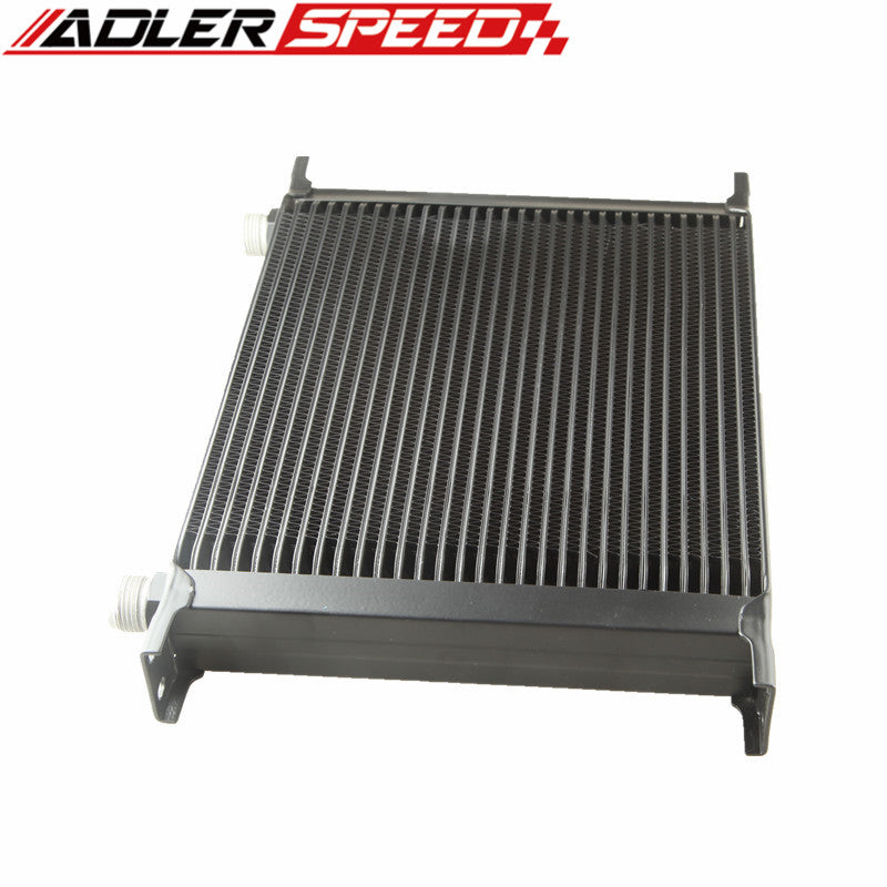 ADLERSPEED Universal 30 Row 10AN AN-10 AN10 Engine Transmission Oil Cooler Black