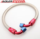 24" 6AN SS Braided Racing Performance Oil Fuel Coolant Line Hose Assembly