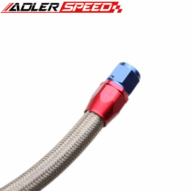 48" 10AN SS Braided Racing Performance Oil Fuel Coolant Line Hose Assembly