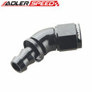 AN6 AN-6/AN8 AN-8/AN10 AN-10/AN12 AN-12 45 Degree Push-Lock One Pieces Full Flow Hose End Fitting