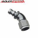 AN6 AN-6/AN8 AN-8/AN10 AN-10/AN12 AN-12 45 Degree Push-Lock One Pieces Full Flow Hose End Fitting