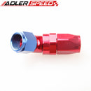 Full Flow Swivel 45 Degree -8AN 8AN 8AN AN8 Hose End Black /Red& Blue