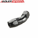Aluminum Swivel 45 Degree 10AN AN10 AN-10 Hose End Red & Blue  /Black