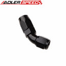 Full Flow Swivel 45 Degree -8AN 8AN 8AN AN8 Hose End Black /Red& Blue