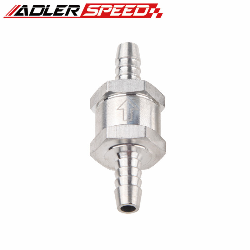 New 8mm 5/16" Fuel Non Return One Way Check Valve Petrol Diesel Aluminium Alloy
