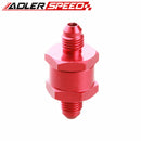 4AN AN4 AN-4 Fuel Non Return One Way Check Valve Petrol Diesel Aluminum Red