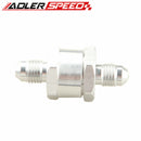 -4AN AN4 AN-4 Fuel Non Return One Way Check Valve Petrol Diesel Aluminium Silver