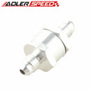 AN6 AN-6 In/Outlet Fuel Non Return One Way Aluminium Check Valve Petrol Diesel